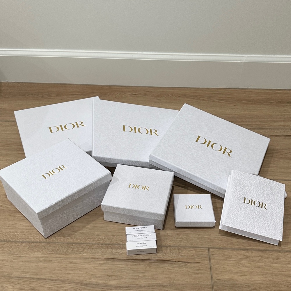 Dior Luxurious White and Gold Box Collection